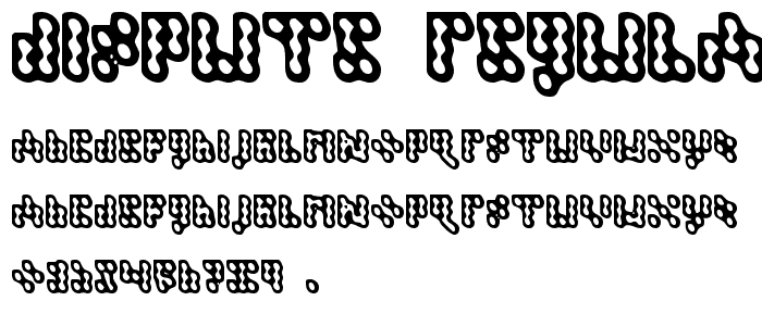 Dispute Regular font